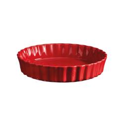 Deep Tart Dish - 28 cm - Red