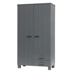 Dennis WOOOD Wardrobe Steel Gray