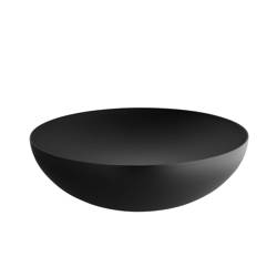 Double- Double-Walled Steel Bowl, Black