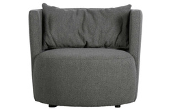 EXPLORE bouclÉ steel gray armchair