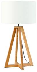 Everest table lamp 4-leg 34cm/ lampshade 32x20cm, linen white