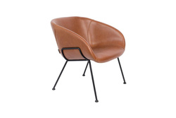 FESTON lounge armchair brown