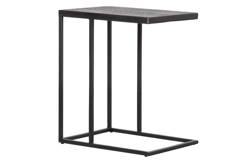 Febe U-shaped metal table, black