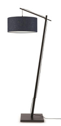 Floor lamp black ANDES 47x23 navy blue