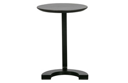 Floor table wood/metal black