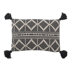 Gutte Cushion, Black, Recycled Cotton