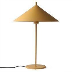 HK LIVING TRIANGLE table lamp metal mustard matt size L