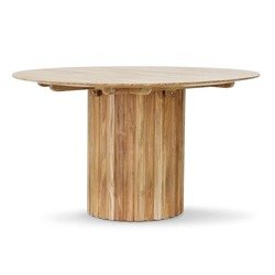 HK LIVING Teak Round Pillar Table