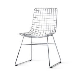 HK LIVING Wire Silver Metal Chair