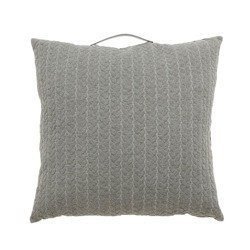 HÜBSCH cushion with handle 60 cm grey