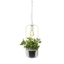 Hanging lamp, plant holder Florence 52x19cm, white