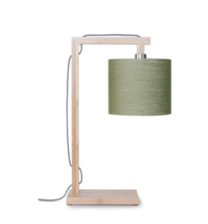 Himalaya table lamp, forest green lampshade, size 18x15cm