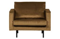 Honey Rodeo velvet armchair