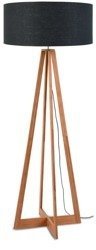 IT'S ABOUT ROMI Everest Four-Legged Bamboo Linen Floor Lamp Dark Gray