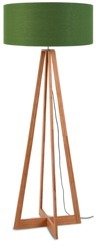 IT'S ABOUT ROMI Everest Four-Legged Bamboo Linen Floor Lamp Forest Green