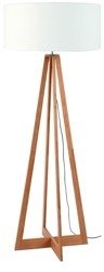 IT'S ABOUT ROMI Everest Four-Legged Bamboo Linen Floor Lamp White