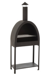 J-line black garden grill/fire pit