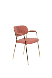 JOLIEN armchair gold/pink