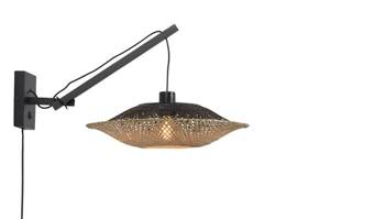 KALIMANTAN GOOD&MOJO black and natural wall lamp size L