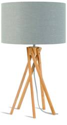 Kilimanjaro 5-leg table lamp 34cm/ lampshade 32x20cm, linen light gray