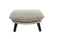 LAZY SACK footstool light gray