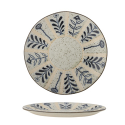 Leonie Plate, Blue, Stoneware