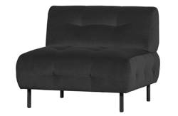 Lloyd armchair velvet dark gray