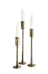 MADAM STOLTZ FORGED brass candlestick set