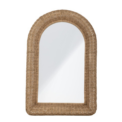 Maleen Wall Mirror, Nature, Rattan