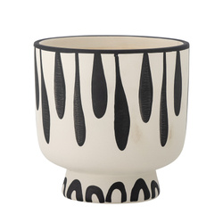 Malena Flowerpot, Black, Terracotta