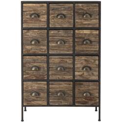 Matteo Drawer, Black, Metal