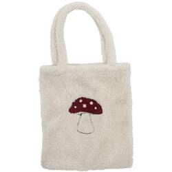 Mushroom Bag, White, Polyester