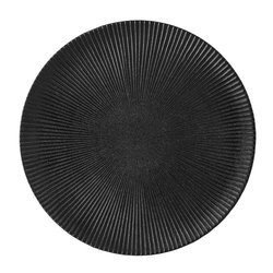 Neri Plate, Black, Stoneware