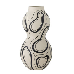 Nicola Vase, Black, Stoneware