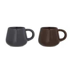 Noela Mug, Brown, Stoneware