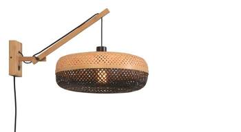 PALAWAN GOOD&MOJO black and natural wall lamp size S