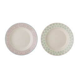 Patrizia Plate Deep, Green, Stoneware