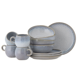 Paula Breakfast Set, Blue, Stoneware