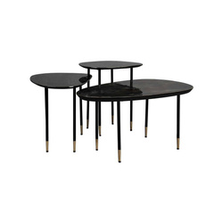 Phyllis black set of 3 tables