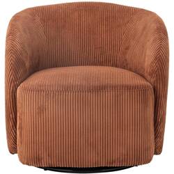 Pradi Lounge Chair, Orange, Polyester