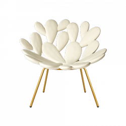 QEEBOO Filicudi armchair gold white