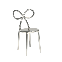 QEEBOO Ribbon Chair Metallic Silver