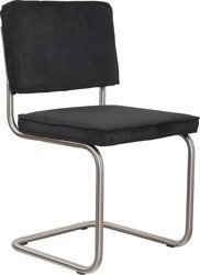 RIDGE BRUSHED RIB chair black ZUIVER