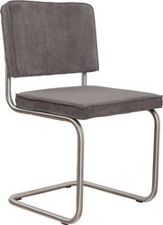 RIDGE BRUSHED RIB chair grey ZUIVER