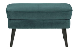 Rocco velvet sea green footstool/pouffe