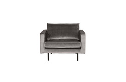 Rodeo velvet armchair taupe 12