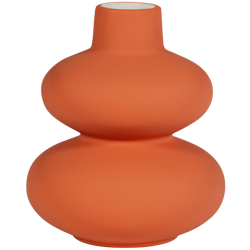 SENSUAL ceramic vase 19cm orange