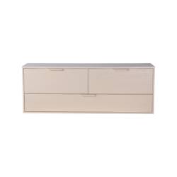 Sand modular cabinet with drawers, element D