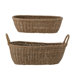 Set of 2 BLOOMINGVILLE SELMA Baskets Natural