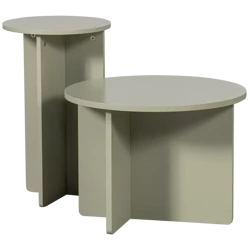 Set of 2 tables RONNY green